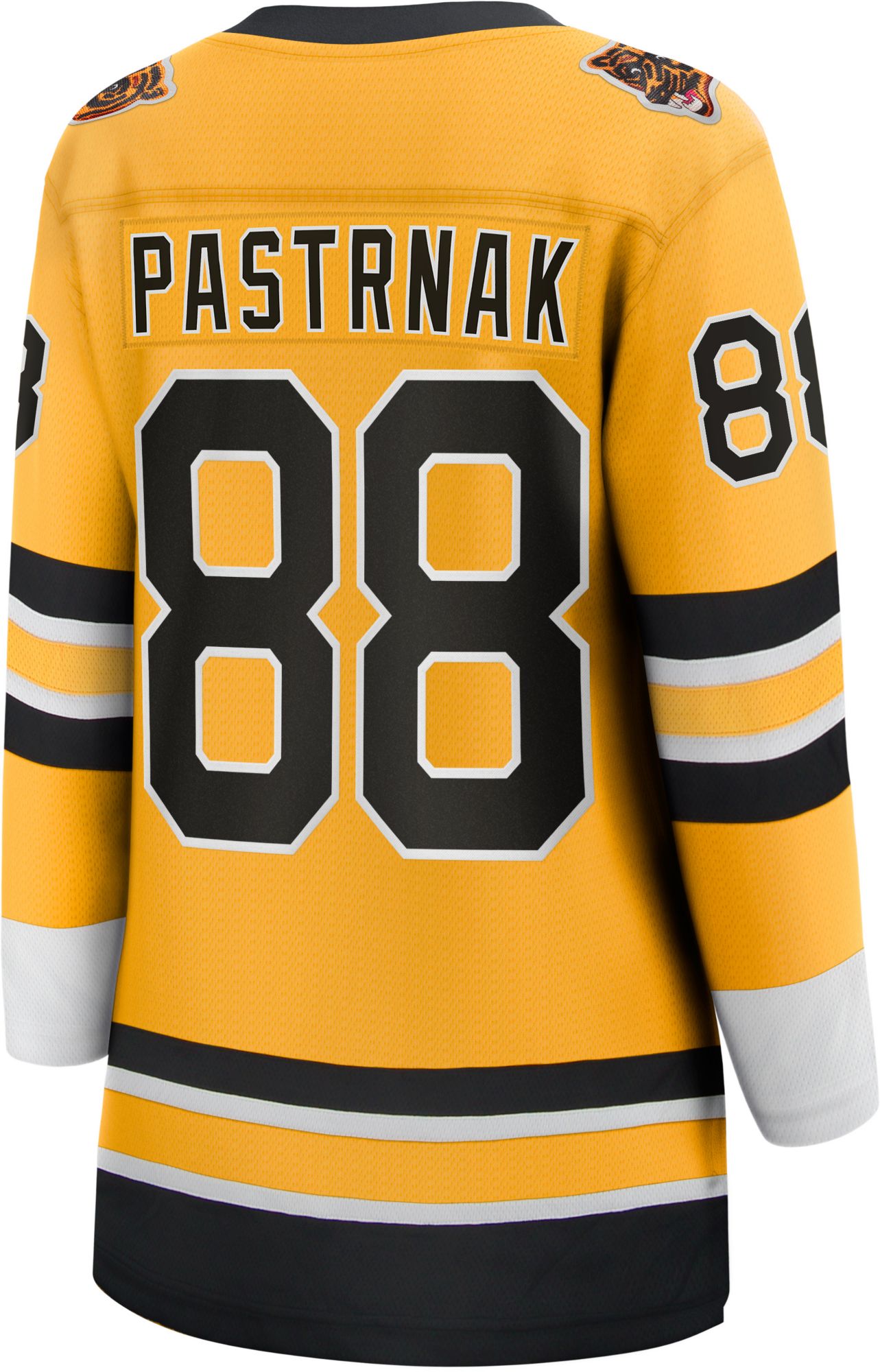 NHL Women's Boston Bruins David Pastrnak #88 Special Edition Gold Replica Jersey product image
