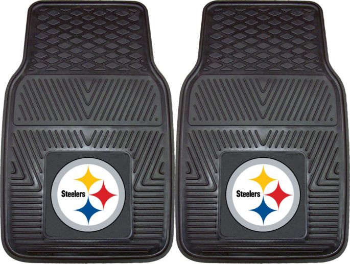 Fanmats Pittsburgh Steelers 2 Piece Heavy Duty Vinyl Car Mat Set