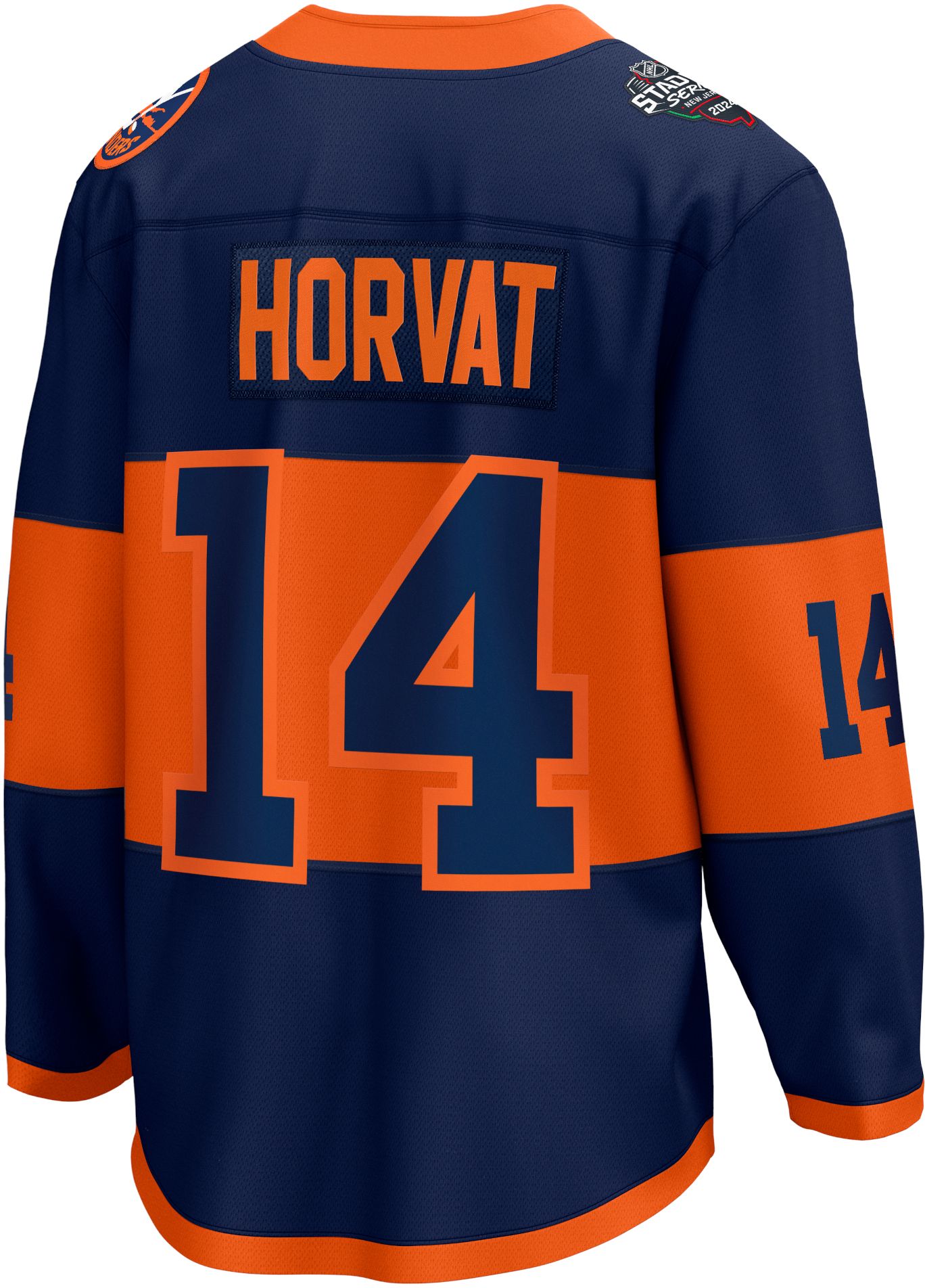 NHL Men's 2023-2024 Stadium Series New York Islanders Bo Horvat #14 Navy Replica Jersey