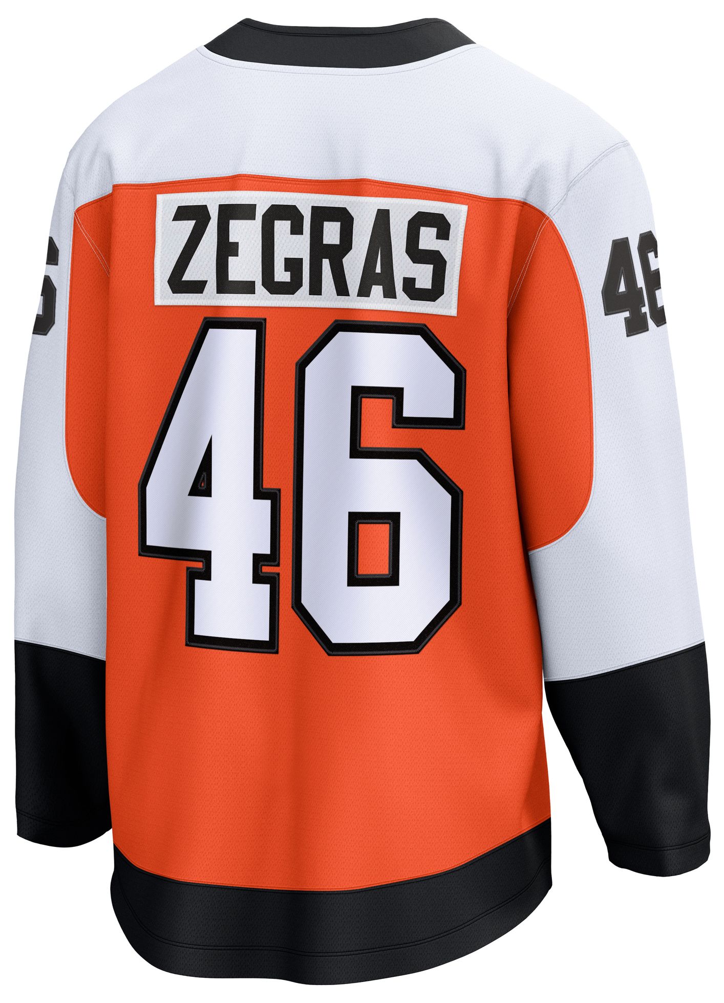 NHL Men's Philadelphia Flyers Trevor Zegras #46 Orange Breakaway Home Replica Jersey product image