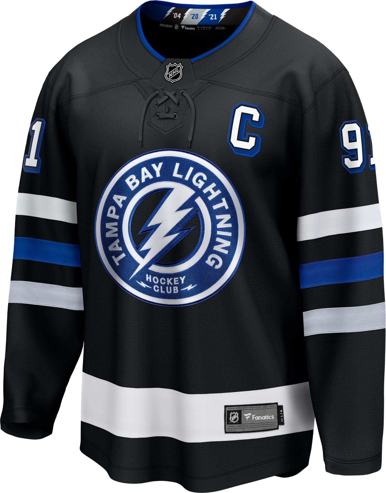 NHL Men's Tampa Bay Lightning Steven Stamkos #91 Alternate Replica Jersey