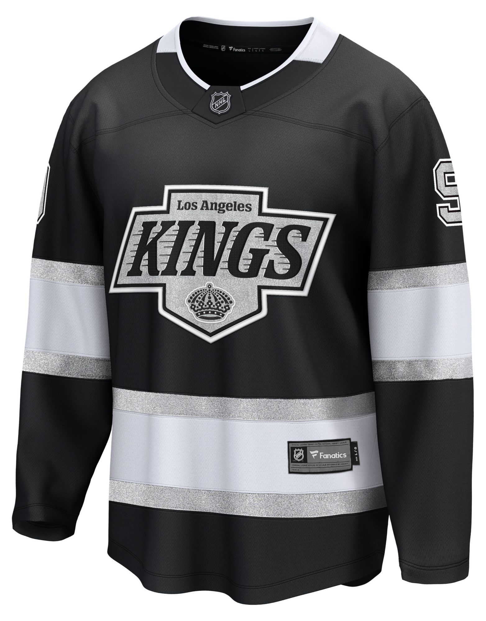 NHL Men's Los Angeles Kings Adrian Kempe #9 Black Home Breakaway Replica Jersey product image
