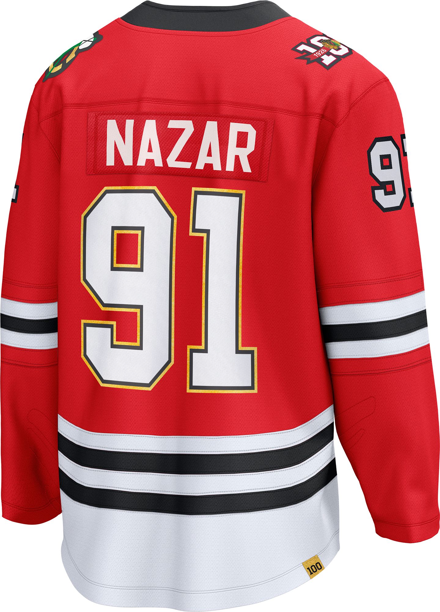 NHL Men's Chicago Blackhawks Frank Nazar #91 Red Breakaway Replica Jersey product image