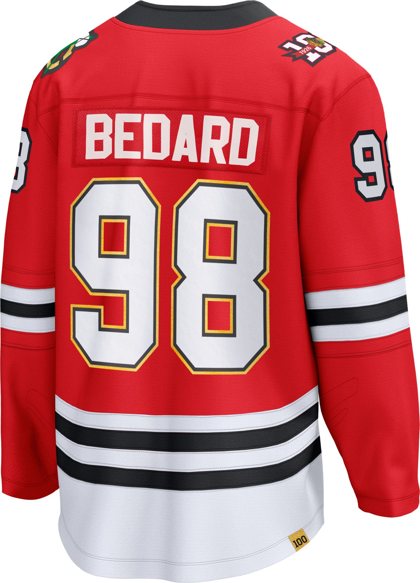 NHL Men's Chicago Blackhawks Connor Bedard #98 Centennial Red Breakaway Replica Jersey product image