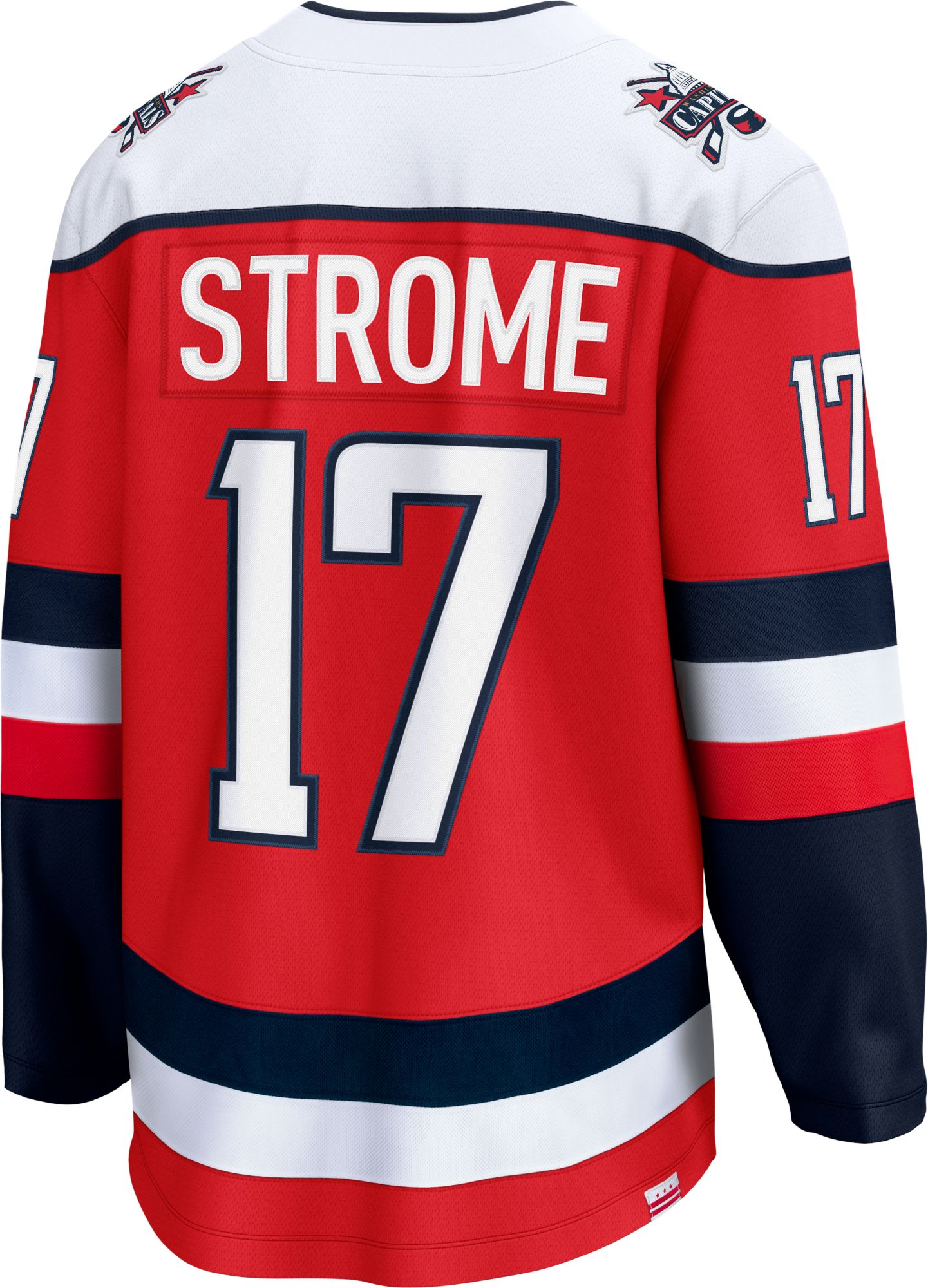 NHL Men's Washington Capitals Dylan Strome #17 Red Breakaway Replica Alternate Jersey product image