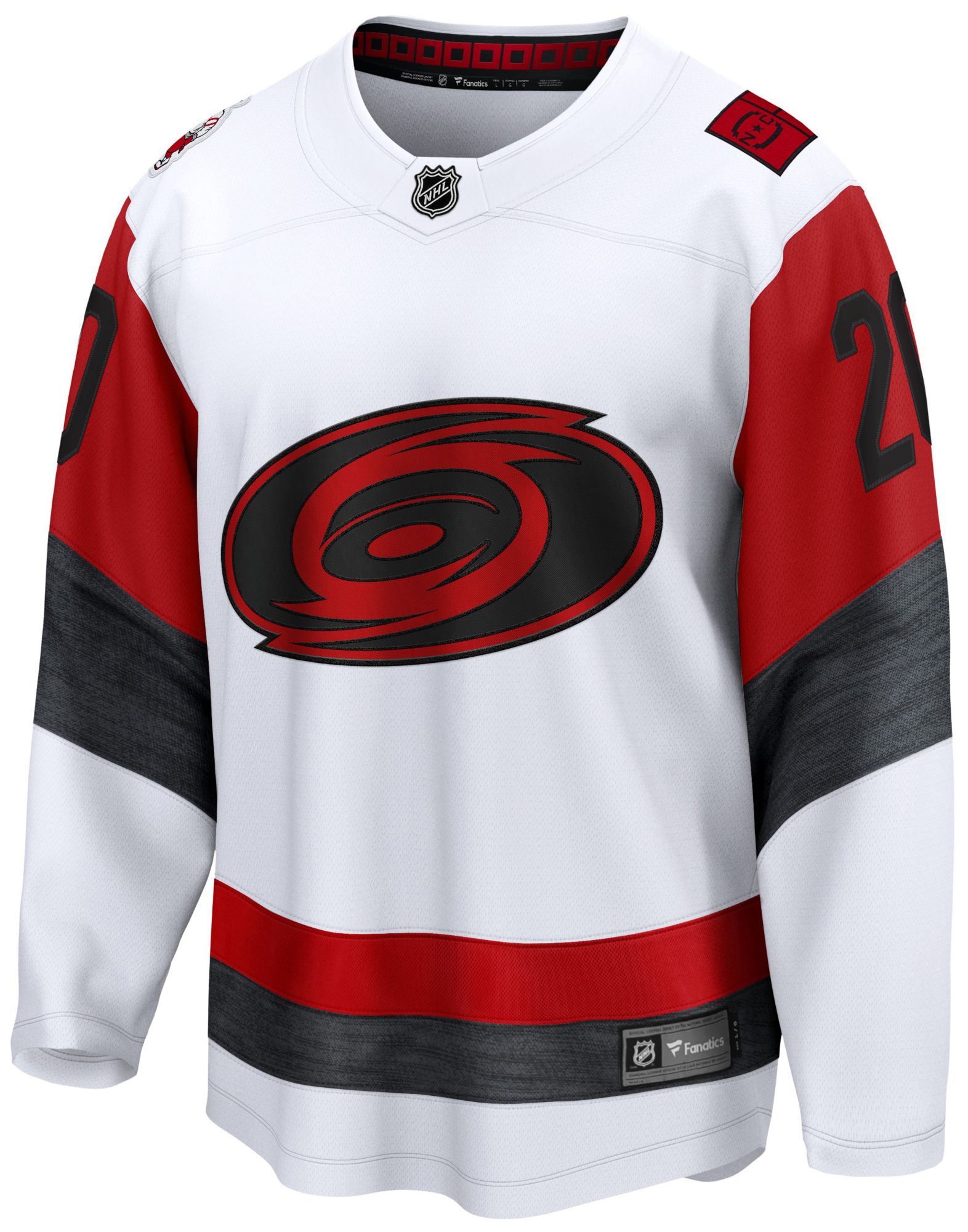NHL Men's Carolina Hurricanes Sebastian Aho #20 Breakaway White Away Replica Jersey product image
