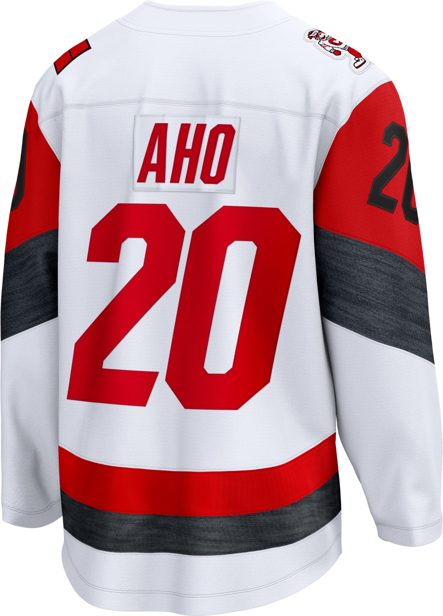 NHL Men's Carolina Hurricanes Sebastian Aho #20 White Breakaway Replica Away Jersey product image