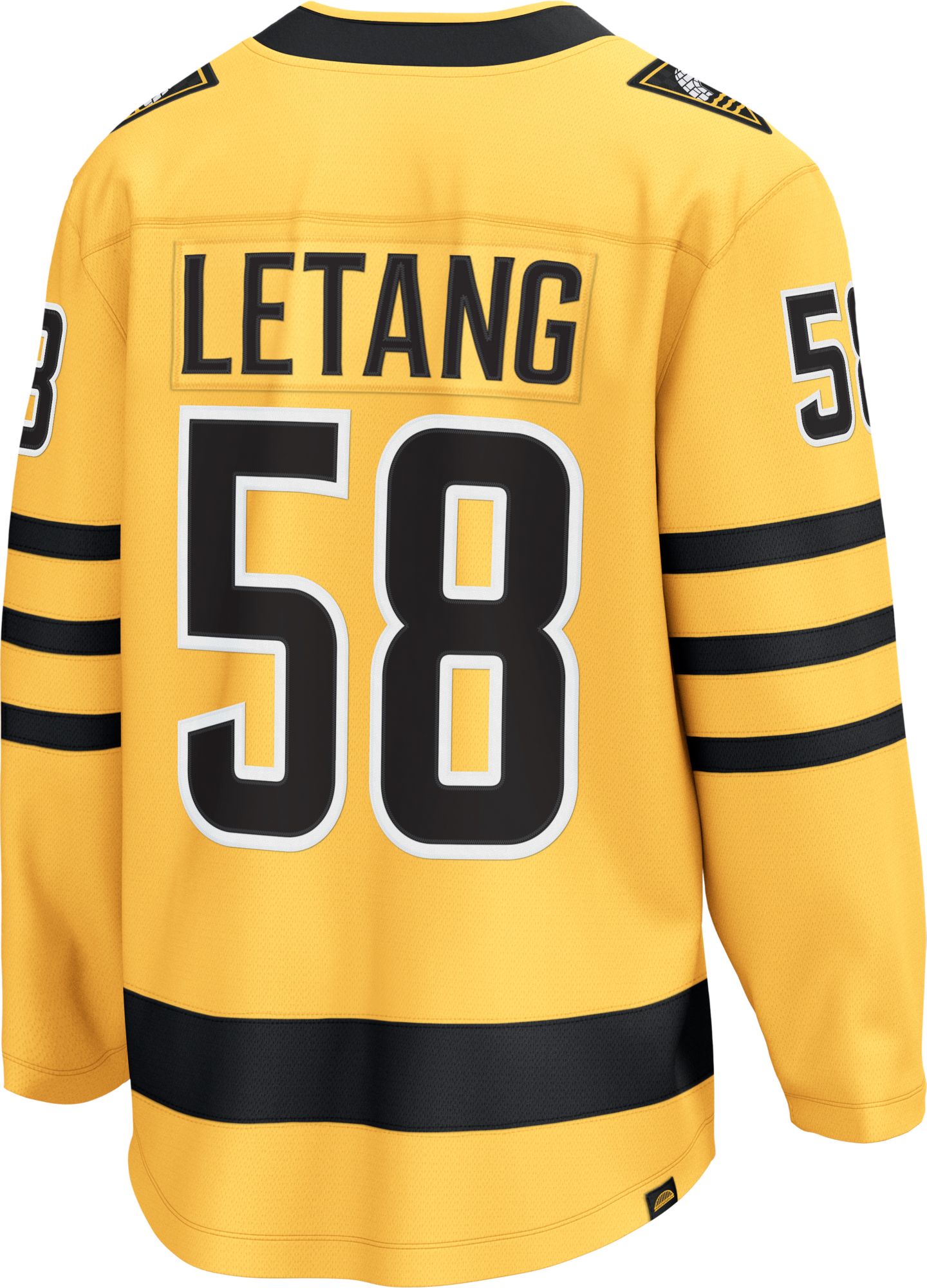 NHL Men's Pittsburgh Penguins Kris Letang #58 Gold Breakaway Replica Alternate Jersey product image