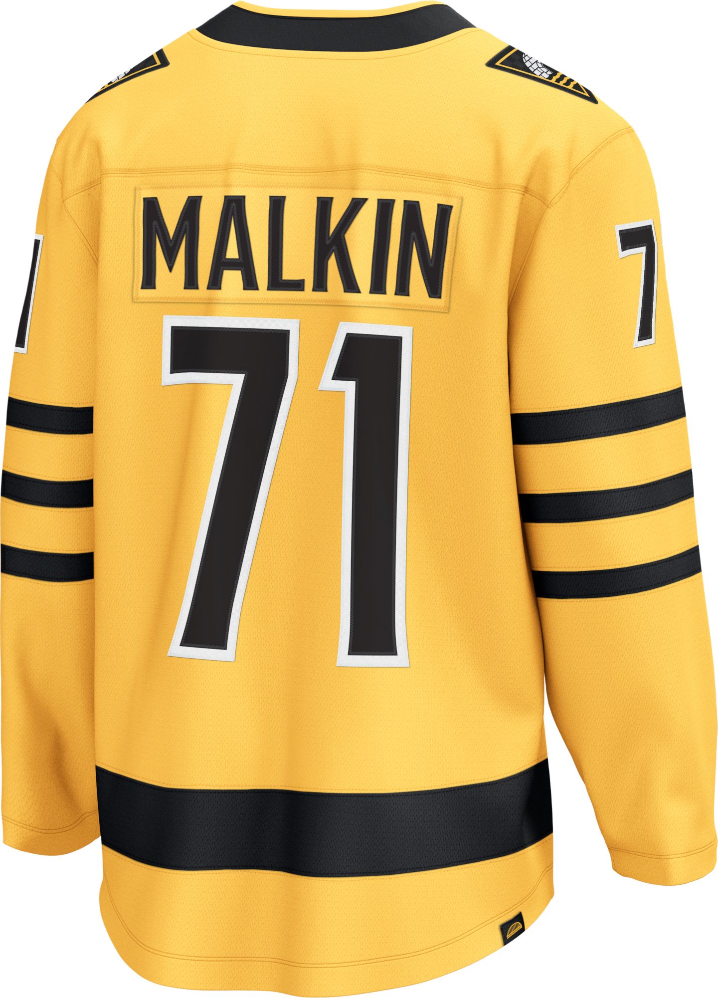 NHL Men's Pittsburgh Penguins Evgeni Malkin #71 Gold Breakaway Replica Alternate Jersey product image