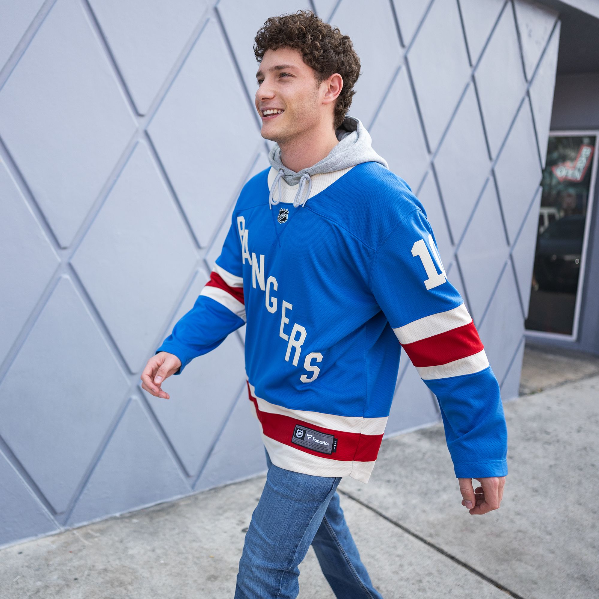 NHL Men's New York Rangers Artemi Panarin #10 Centennial Alternate Blue Breakaway Replica Jersey product image