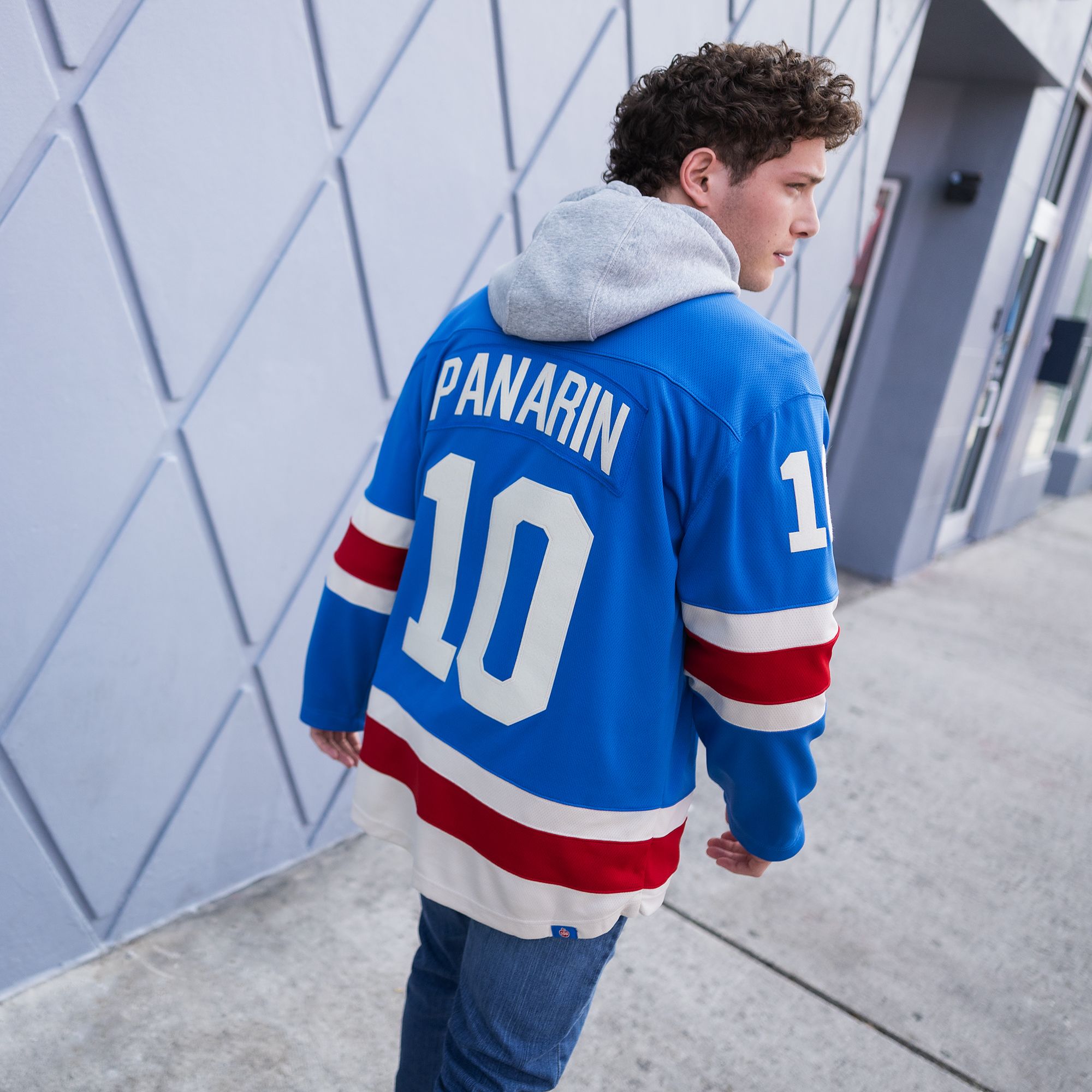 NHL Men's New York Rangers Artemi Panarin #10 Centennial Alternate Blue Breakaway Replica Jersey product image