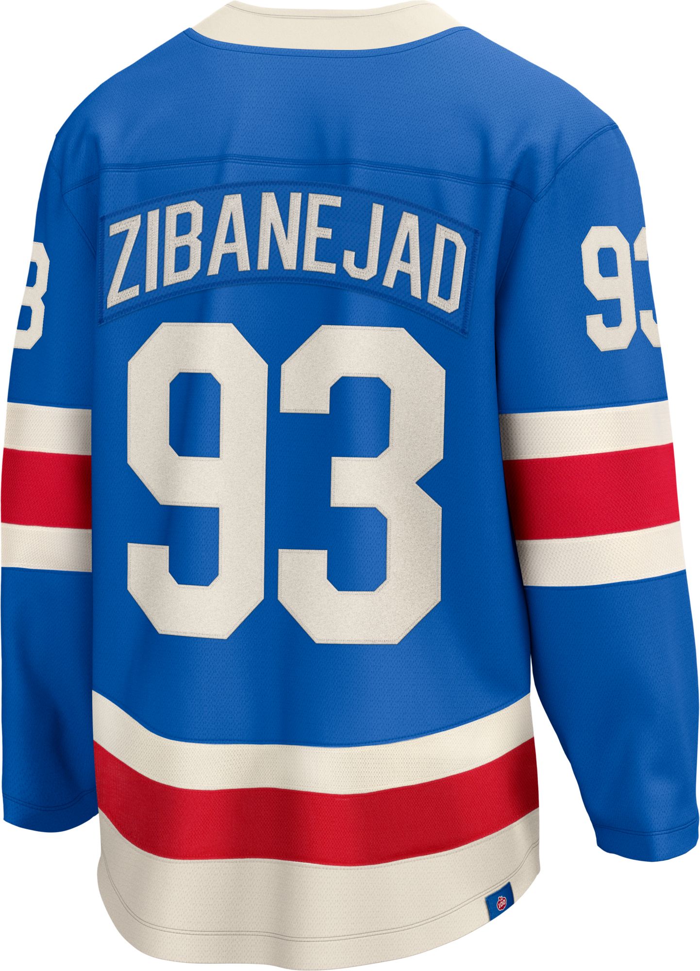 NHL Men's New York Rangers Mika Zibanejad #93 Centennial Alternate Blue Breakaway Replica Jersey product image