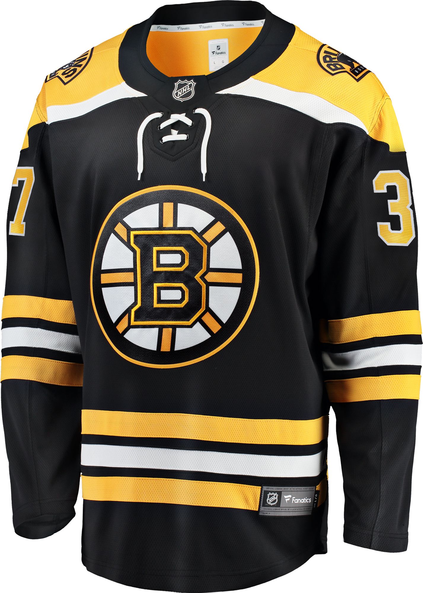 NHL Men's Boston Bruins Patrice Bergeron #37 Breakaway Home Replica Jersey product image