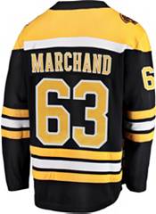Boston Bruins #63 Brad Marchand Yellow Men's Adidas 2020-21