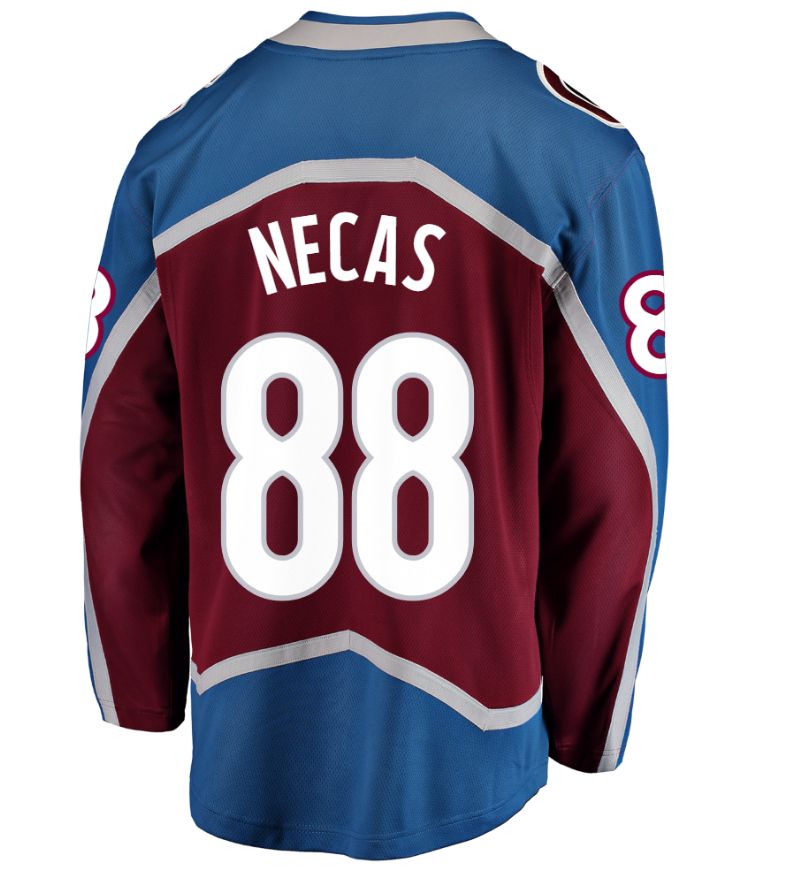 NHL Men's Colorado Avalanche Martin Necas #88 Home Breakaway Replica Maroon Jersey product image