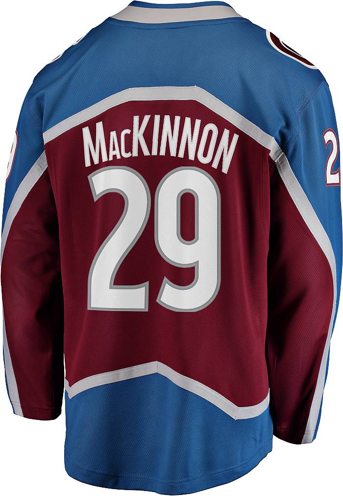 Colorado Avalanche Reverse Retro Jersey Nathan MacKinnon NHL Size