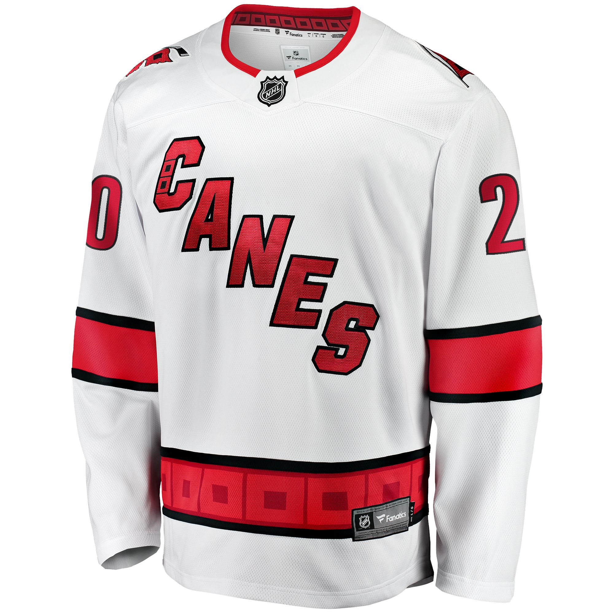 NHL Carolina Hurricanes Sebastian Aho #20 Breakaway Away Replica Jersey product image