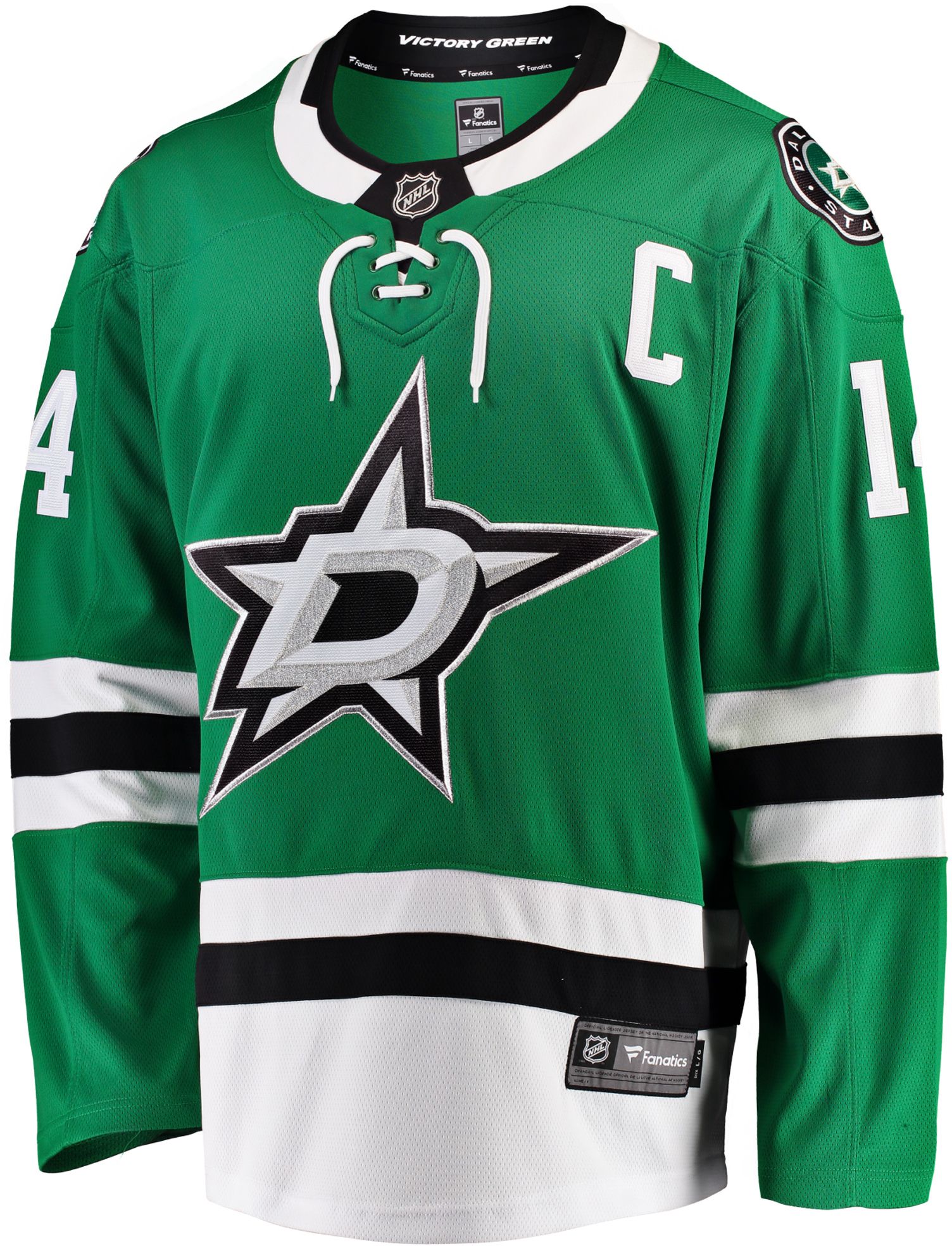 No14 Jamie Benn White Road Jersey