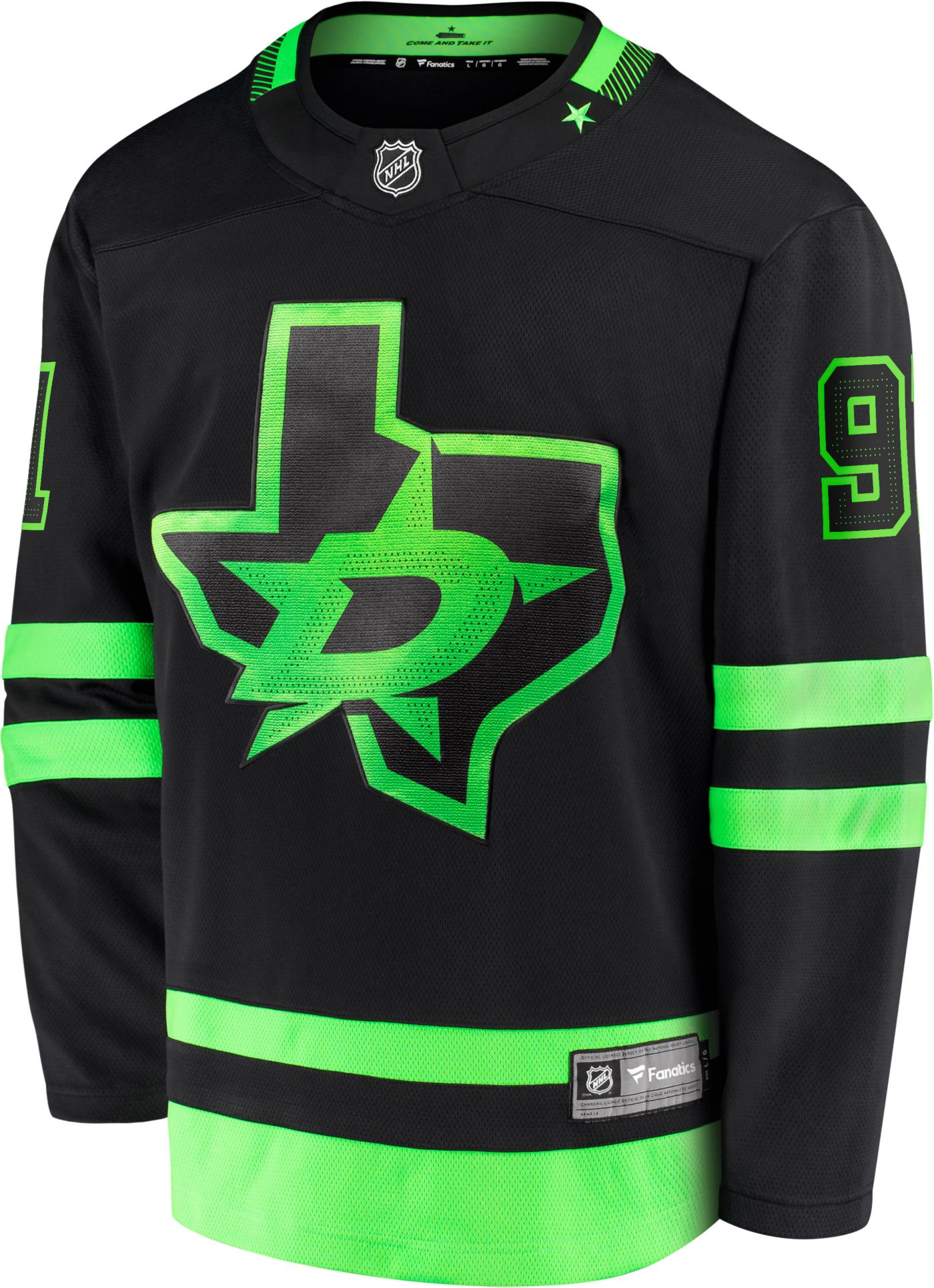NHL Men s Dallas Stars Tyler Seguin 91 Alternate Replica Black Jersey Dick s Sporting Goods