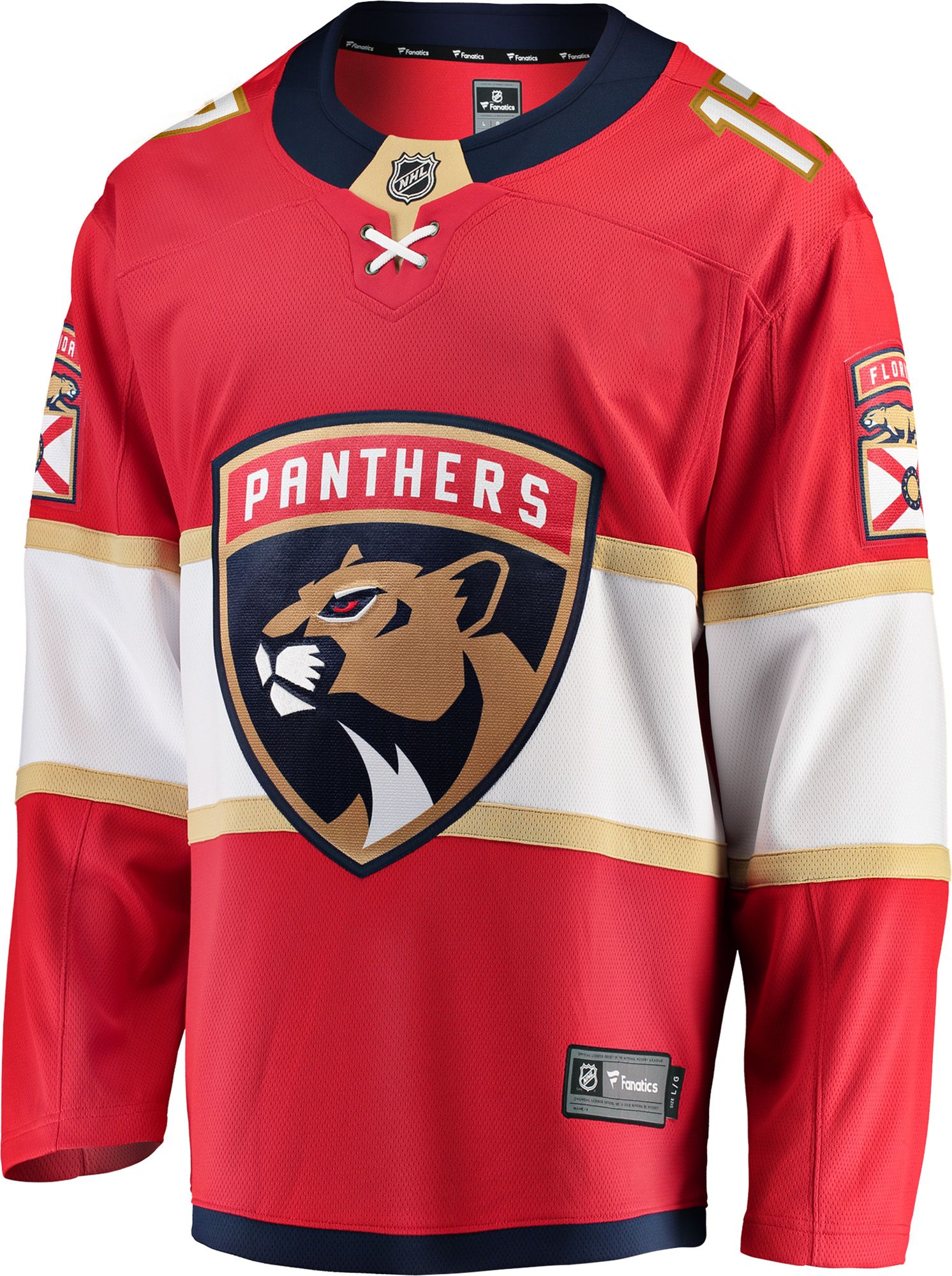 NHL Men's Florida Panthers Evan Rodrigues #17 Red Home Replica Jersey product image