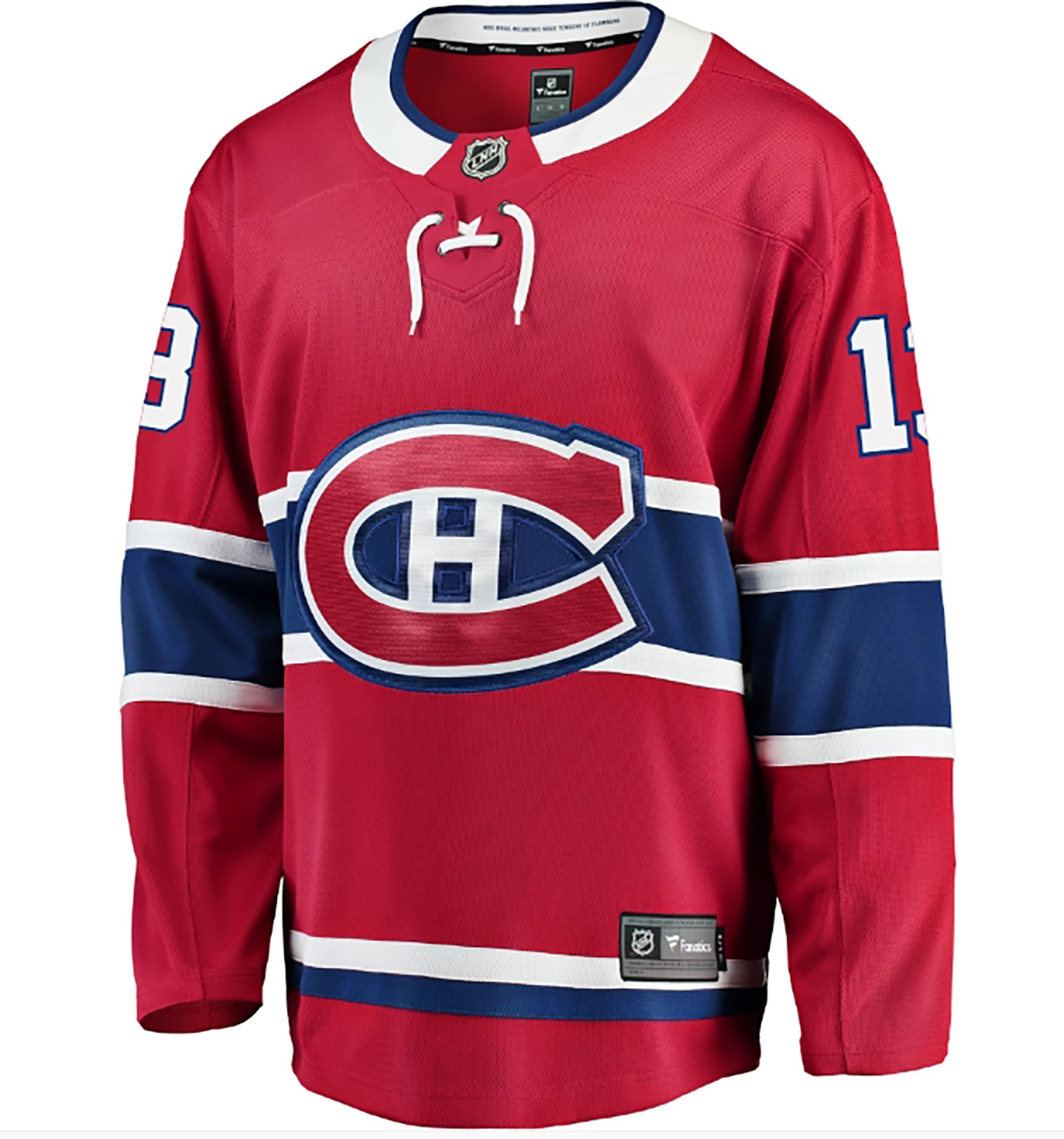 NHL Men's Montreal Canadiens Cole Caufield #13 Breakaway Red Home Replica Jersey product image