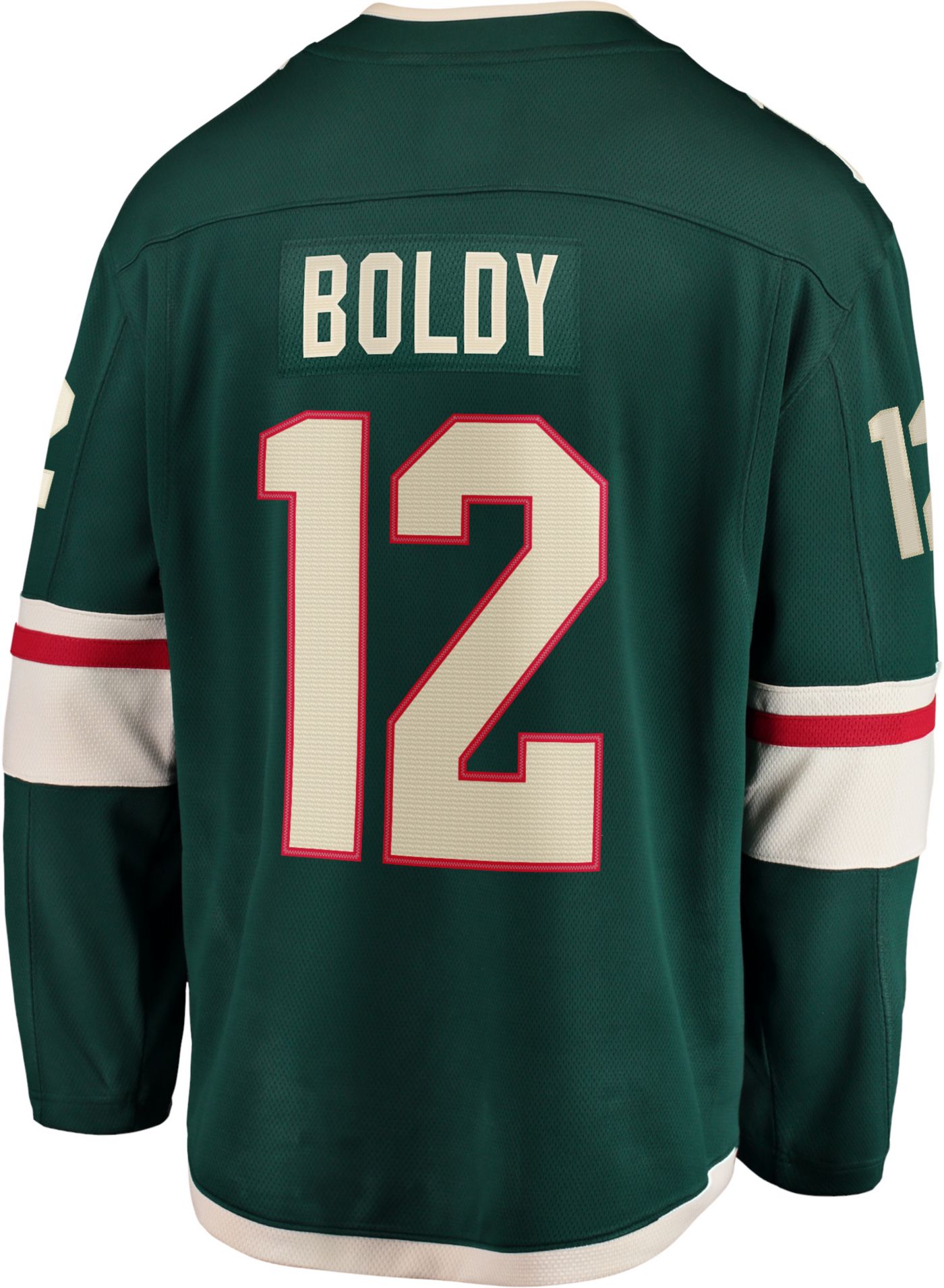 NHL Adult Minnesota Wild Matt Boldy 12 Breakaway Home Replica Jersey Dick s Sporting Goods