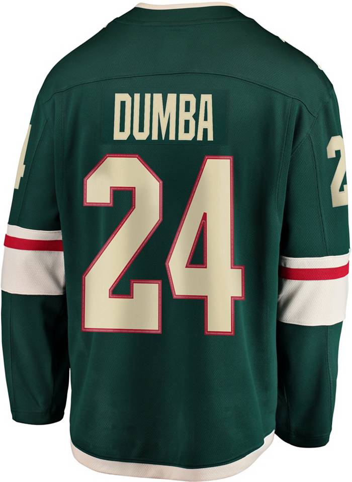 Mens Reebok Minnesota Wild 24 Matt Dumba Premier Green Third NHL Jersey