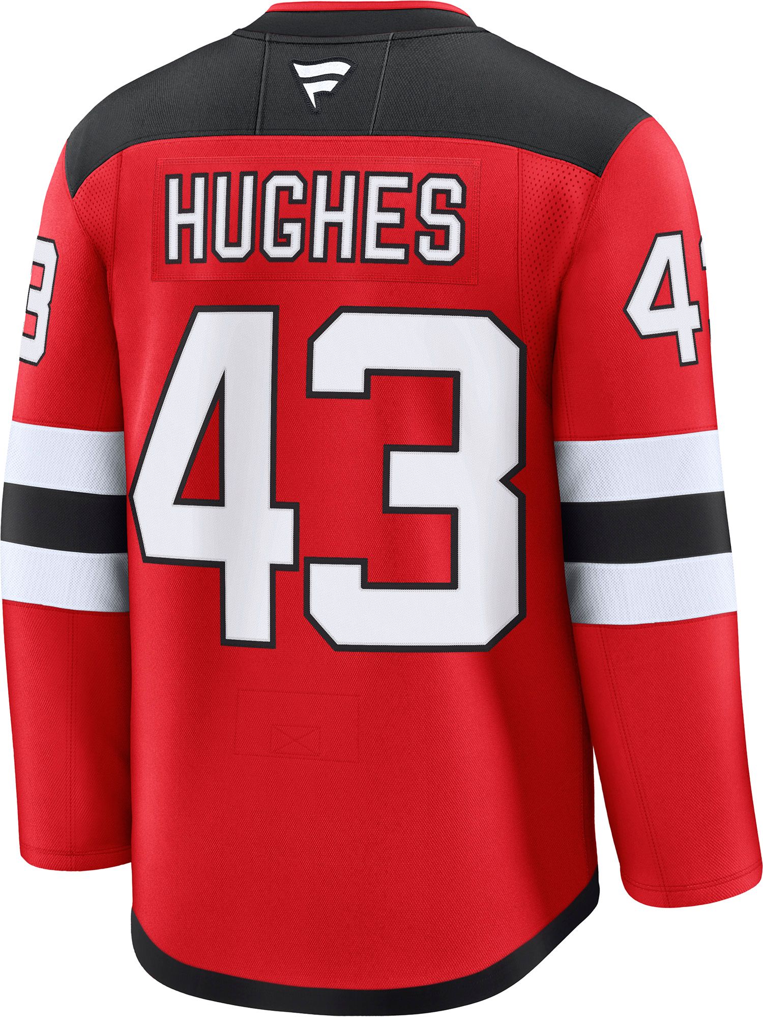 NHL Men's New Jersey Devils Luke Hughes #43 Red Premium Authentic Home Jersey product image