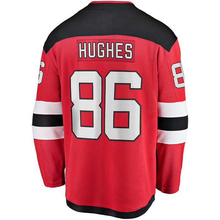 Jack Hughes New Jersey Devils Youth Player Name & Number T-Shirt - Red