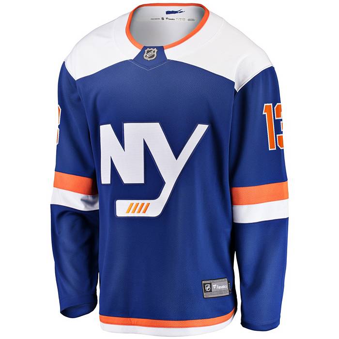 NHL Youth New York Islanders Mathew Barzal #13 Royal Long Sleeve Player  Shirt
