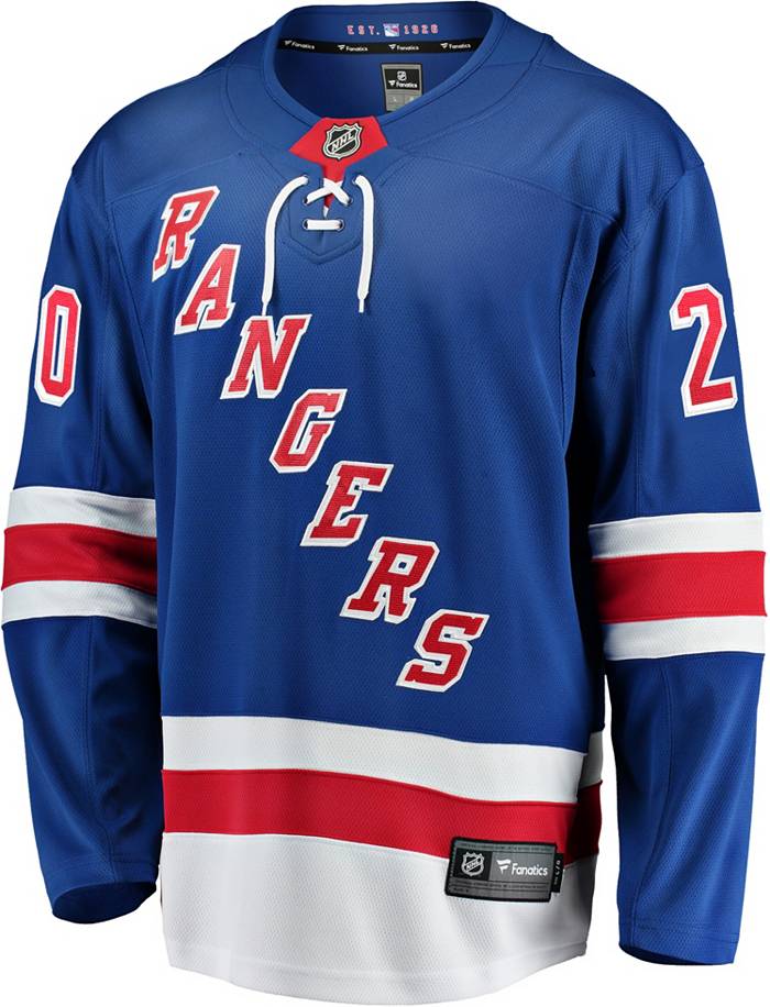 Fanatics Branded NHL Women's New York Rangers Fashion Blue V-Neck T-Shirt, Small