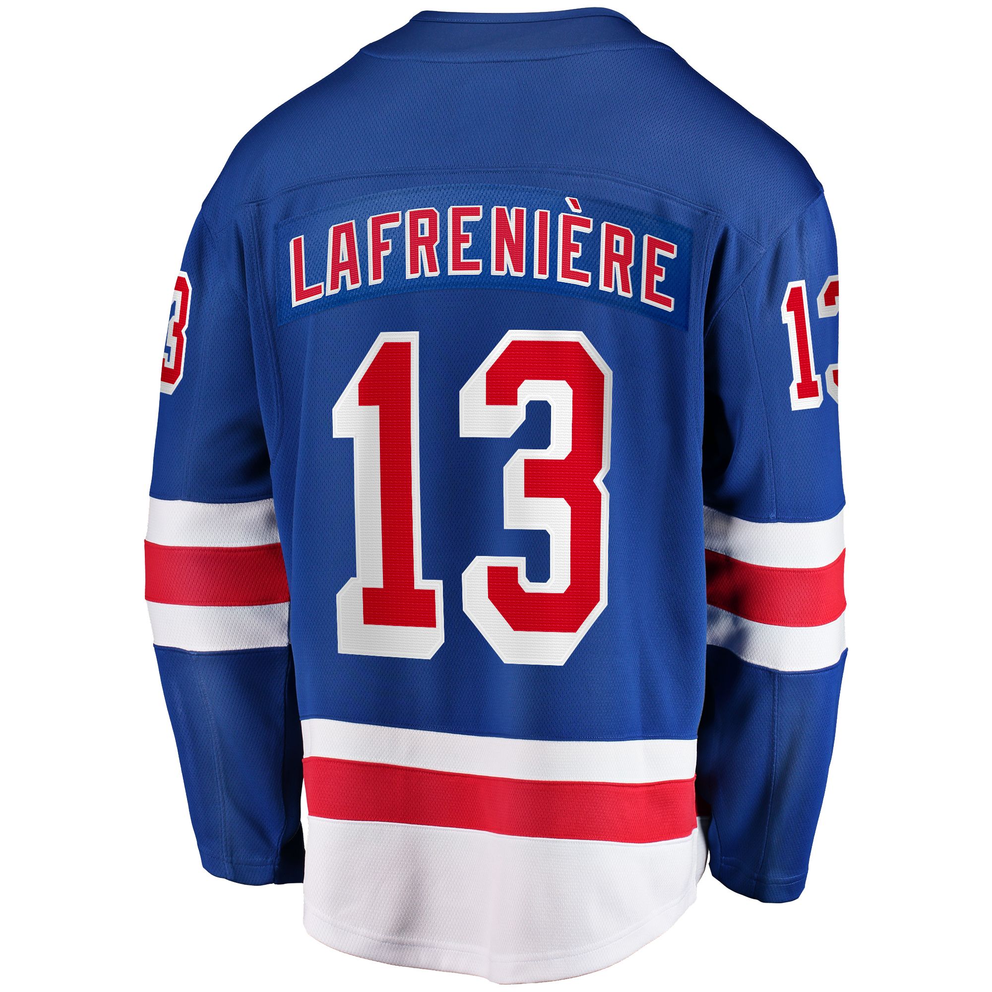 Fanatics Men's Replica New York Rangers Alexis Lafreniere #13 Jersey