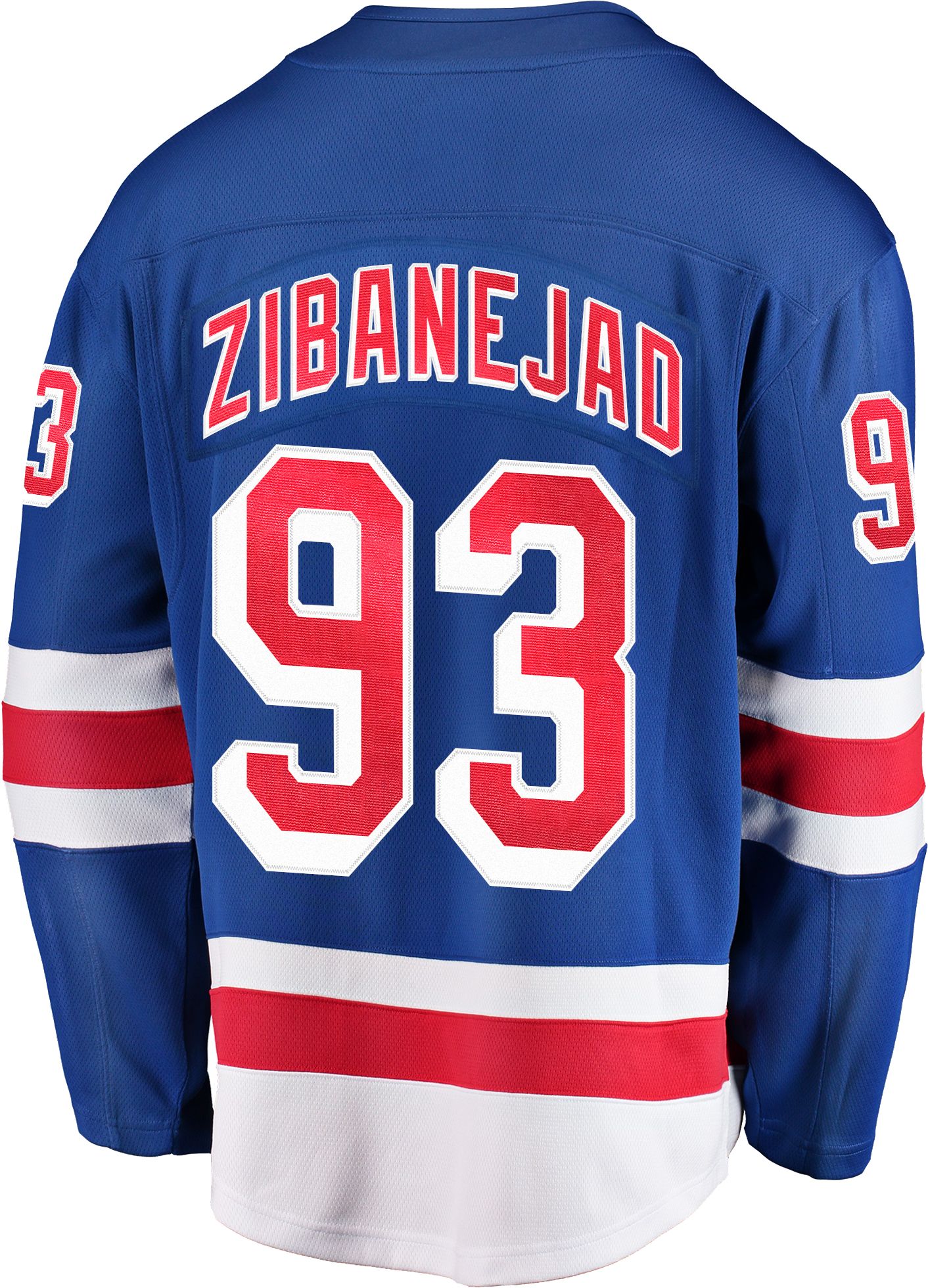 NHL Men's New York Rangers Nika Zibanejad #93 Breakaway Home Replica Jersey