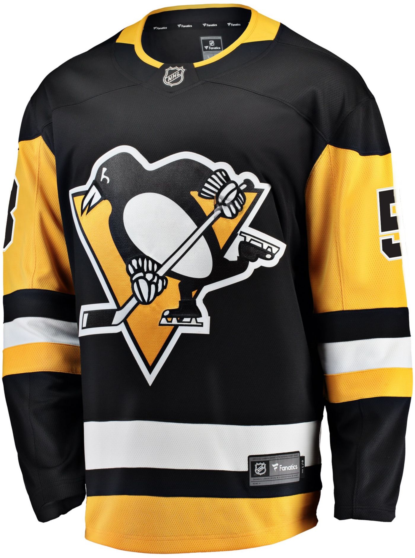 NHL Men s Pittsburgh Penguins Kris Letang 58 Breakaway Home Replica Jersey Dick s Sporting Goods