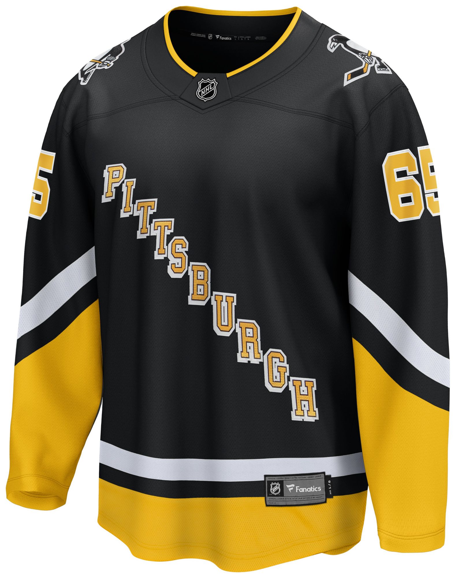 NHL Men's Pittsburgh Penguins Erik Karlsson #65 Alternate Breakaway Replica Jersey product image