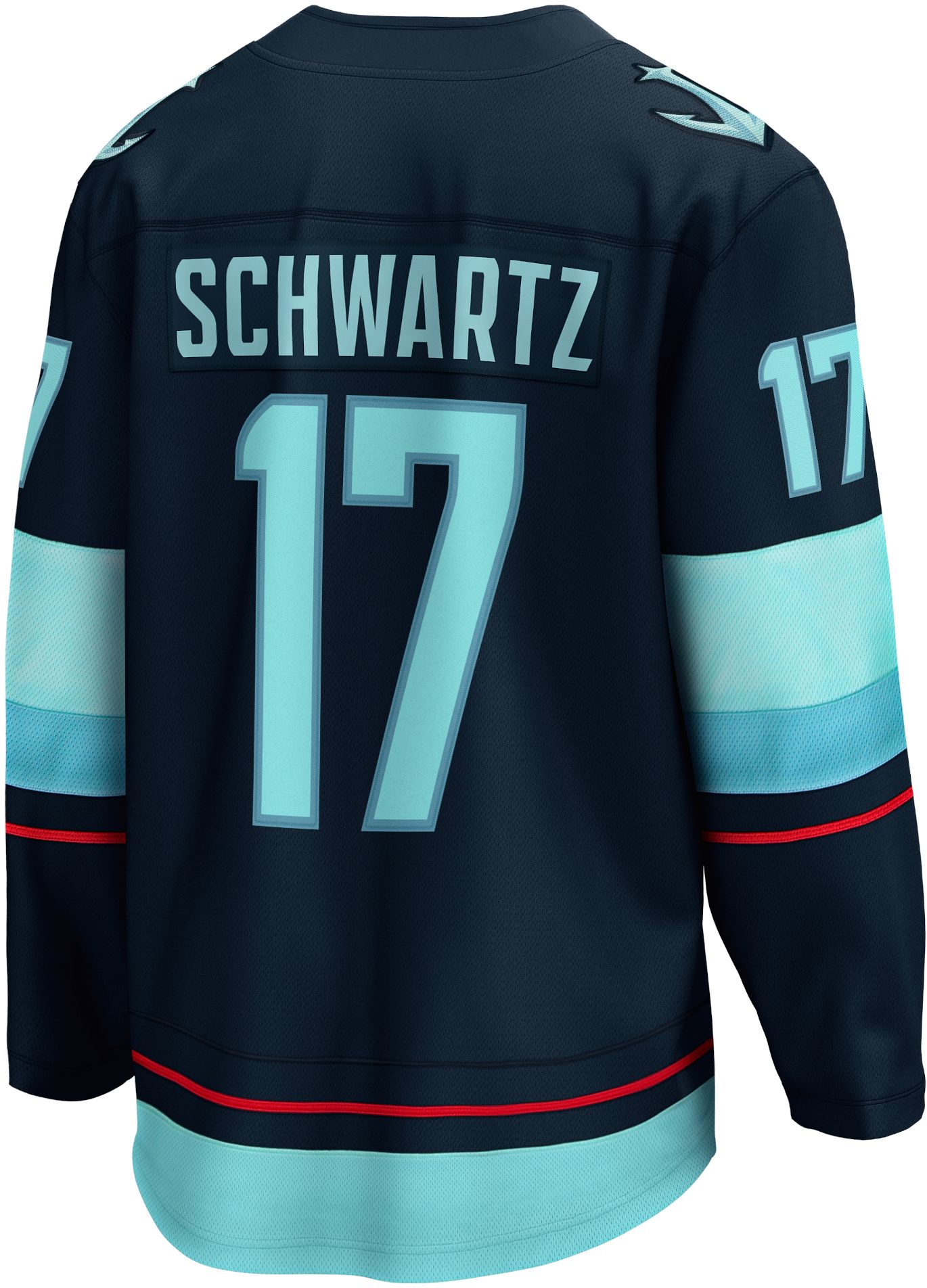 NHL Adult Seattle Kraken Jaden Schwartz #17 Home Replica Jersey