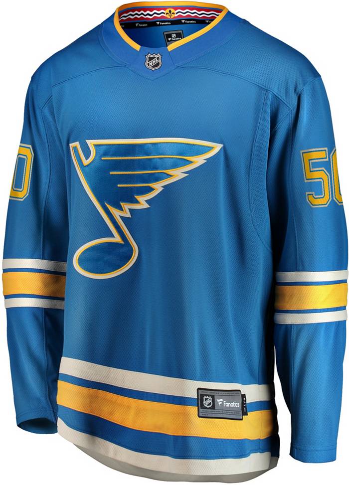 Jordan Binnington St Louis Blues Adidas Primegreen Authentic NHL Hockey Jersey - Third Alternate / XS/44