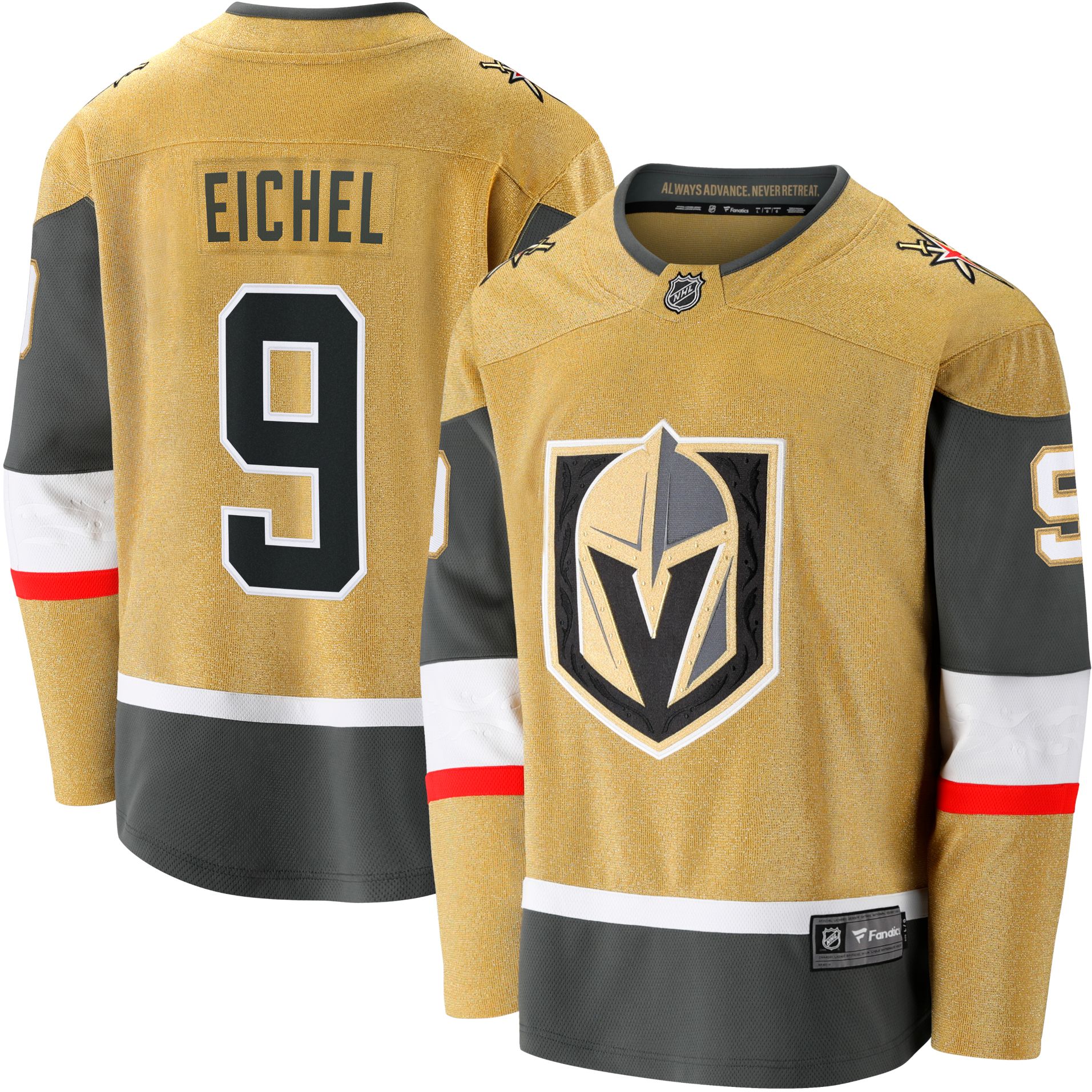 NHL Adult Vegas Golden Knights Jack Eichel #9 Breakaway Home Replica Jersey product image