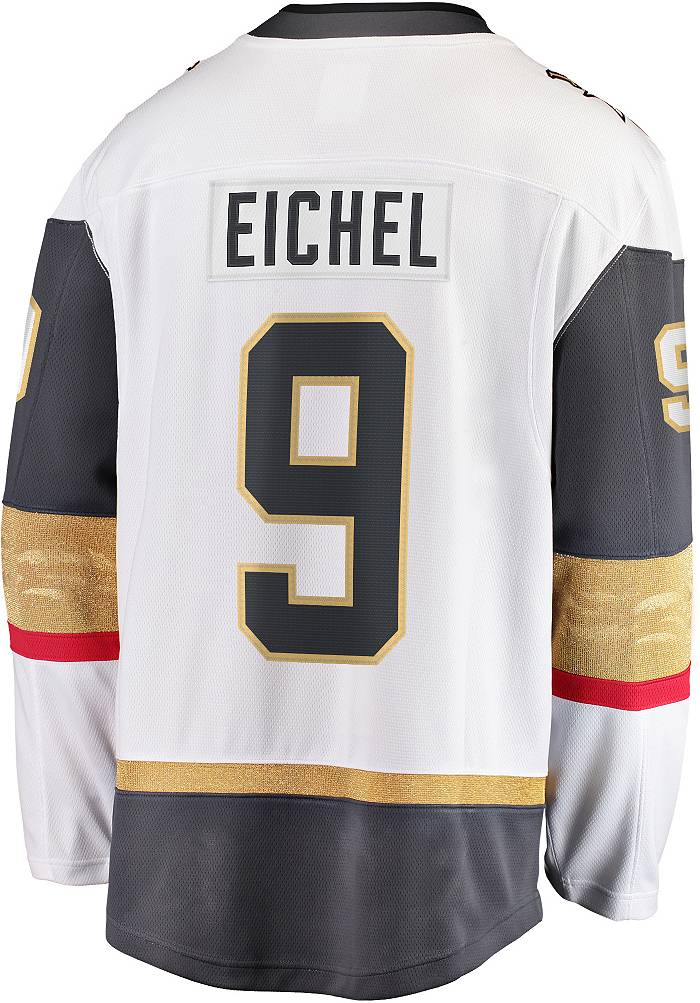 Fanatics NHL Vegas Golden Knights Jack Eichel #9 Away Replica Jersey, Men's, Medium, White | Holiday Gift