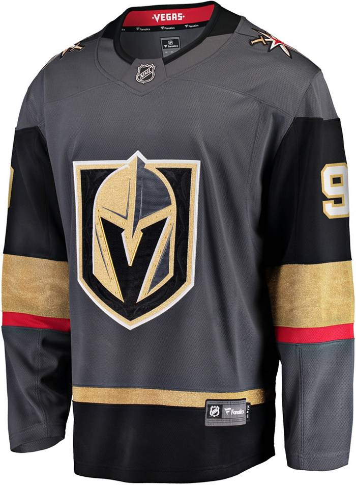 adidas Vegas Golden Knights Black Jersey Lace-Up Pullover Hoodie