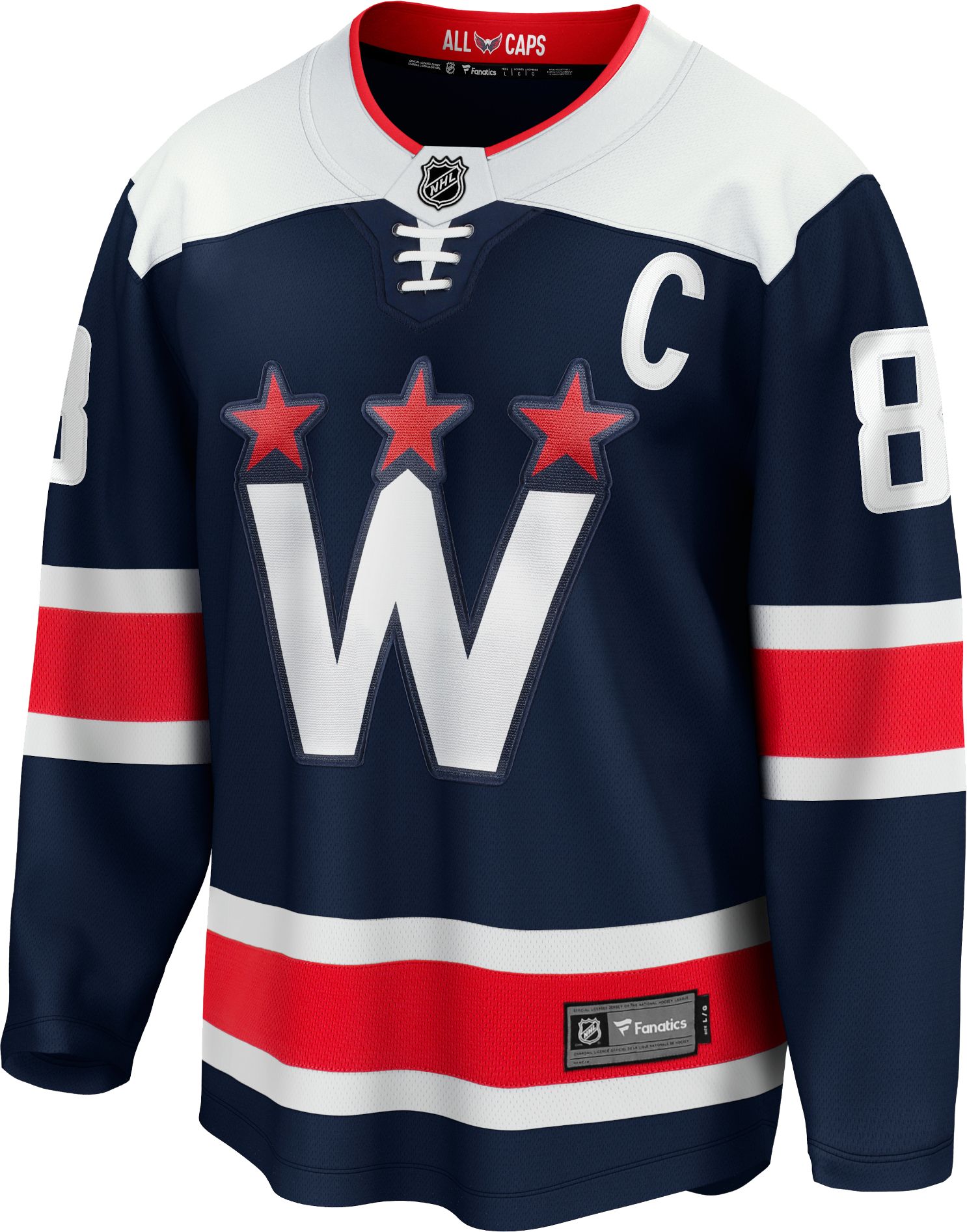 NHL Men's Washington Capitals Alexander Ovechkin #8 Alternate Replica Navy Jersey product image