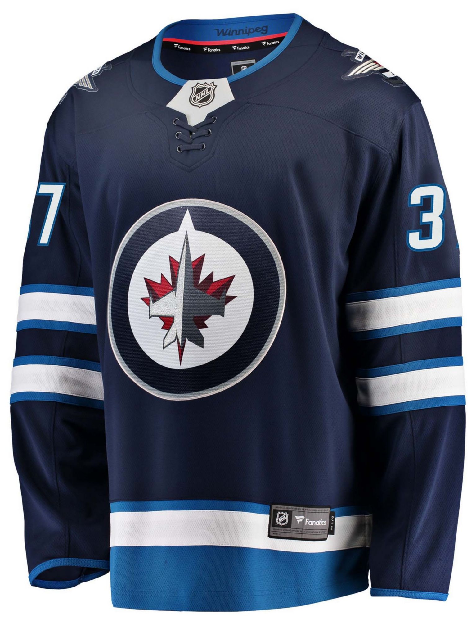 NHL Men's Winnipeg Jets Connor Hellebuyck #37 2024-2025 Home Replica Jersey product image