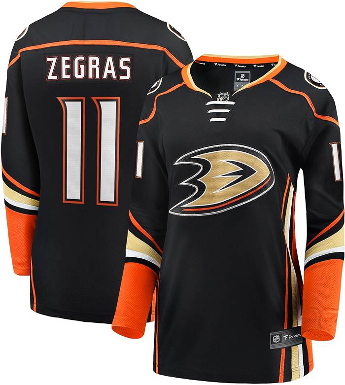 NHL Women's Anaheim Ducks Trevor Zegras #11 Breakaway Home Replica Jersey