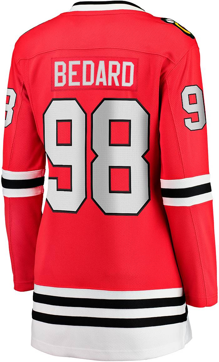 Outerstuff NHL Youth Chicago Blackhawks Connor Bedard #98 T-Shirt - Black - XL Each