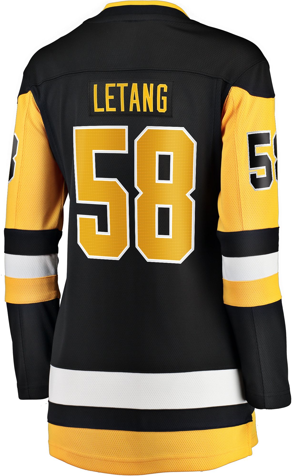 NHL Women's Pittsburgh Penguins Kris Letang #58 Black Home Replica Jersey product image