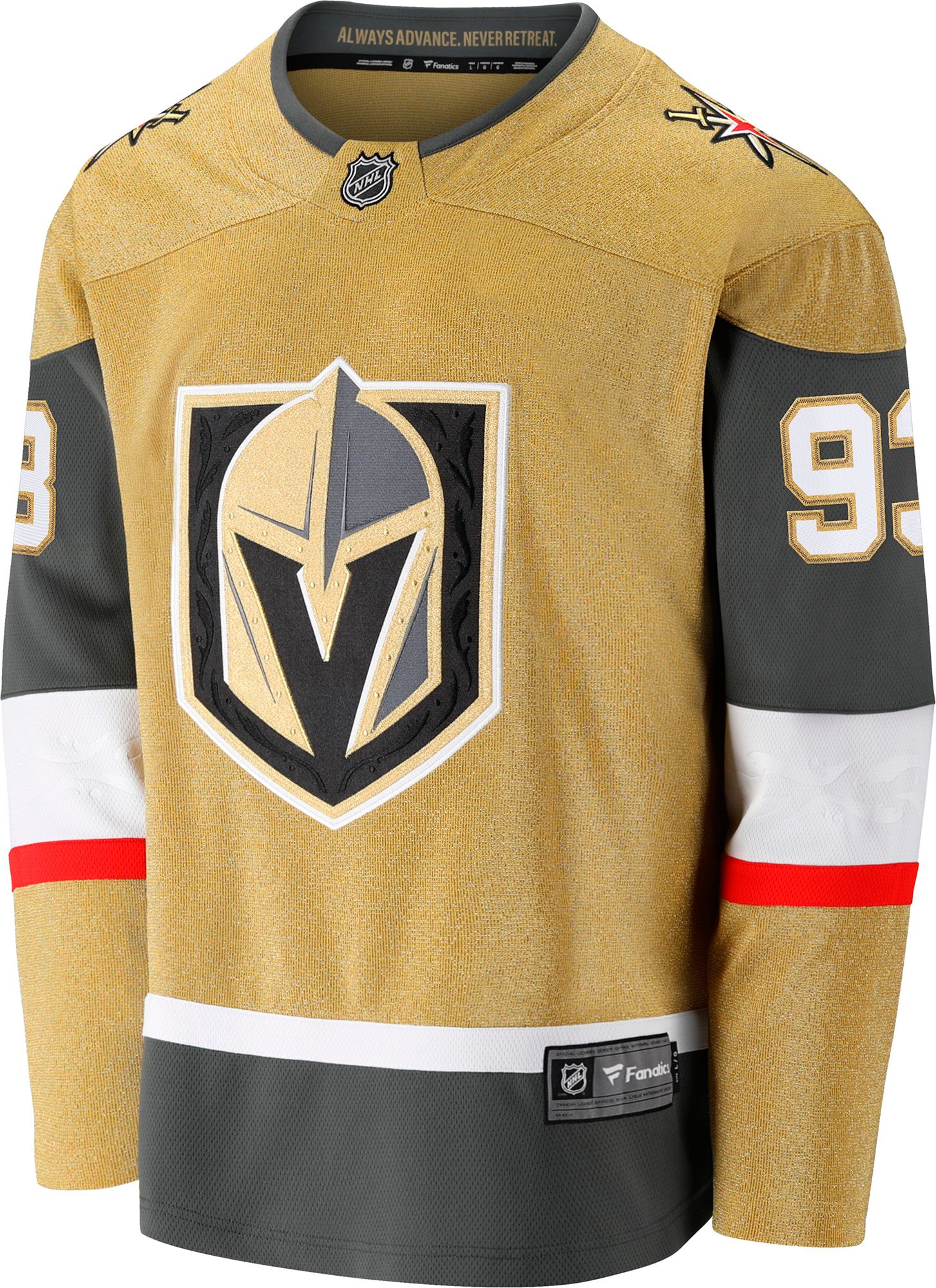 NHL Women's Vegas Golden Knights Mitch Marner #93 Gold Replica Home Jersey product image