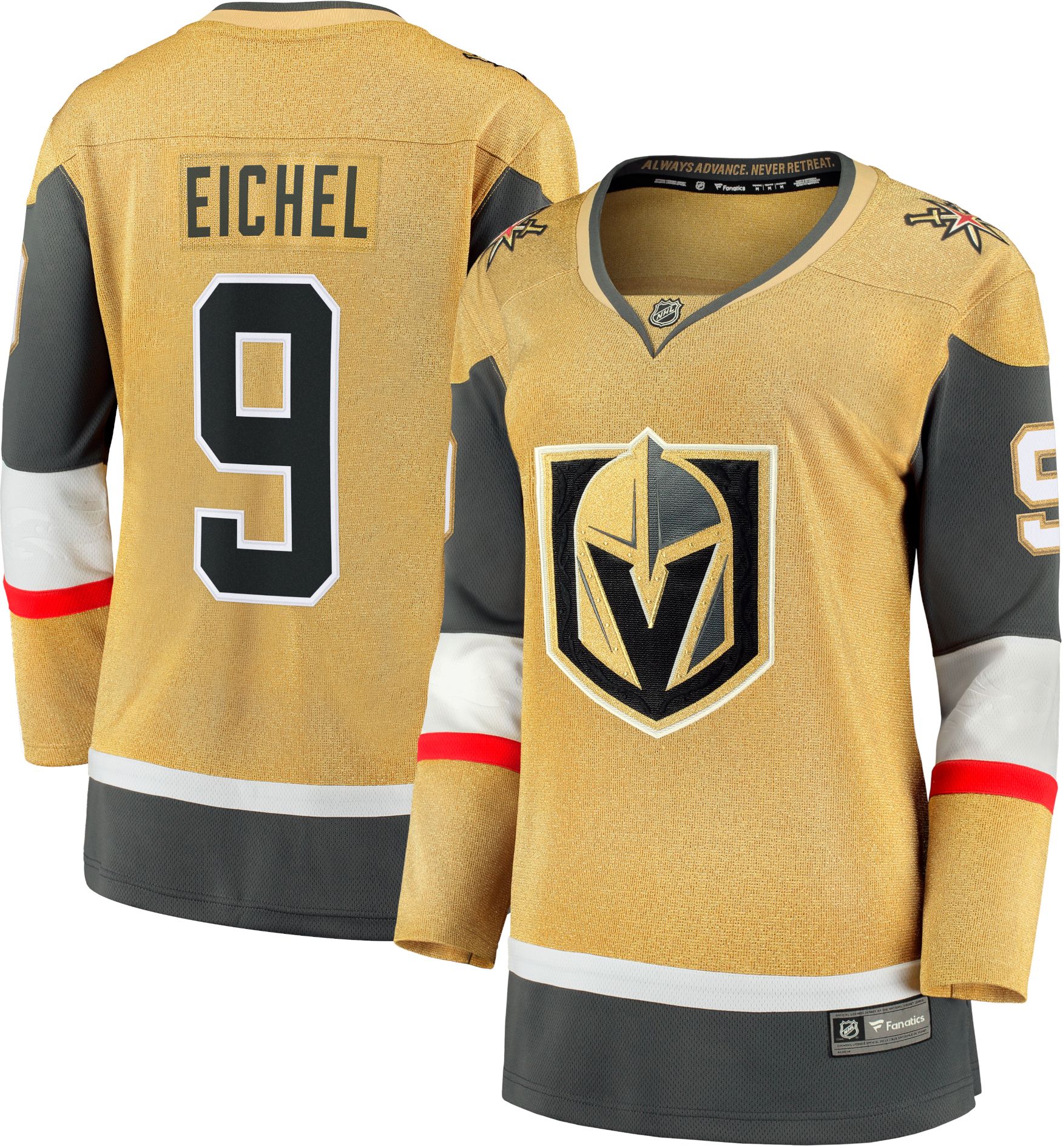 NHL Women's Vegas Golden Knights Jack Eichel #9 Breakaway Home Replica Jersey product image