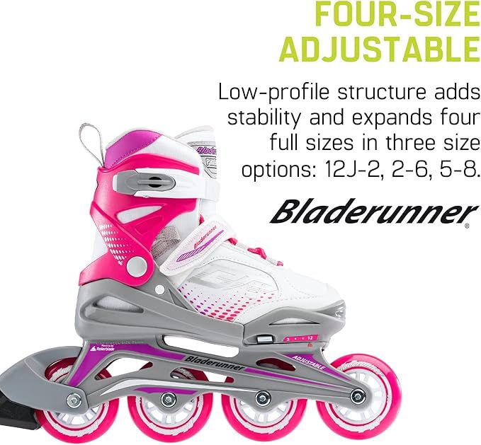 Rollerblade Girl's Phoenix Adjustable Fitness Inline Skate product image