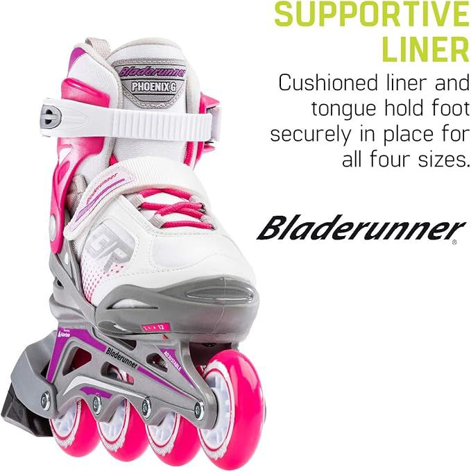 Rollerblade Girl's Phoenix Adjustable Fitness Inline Skate product image