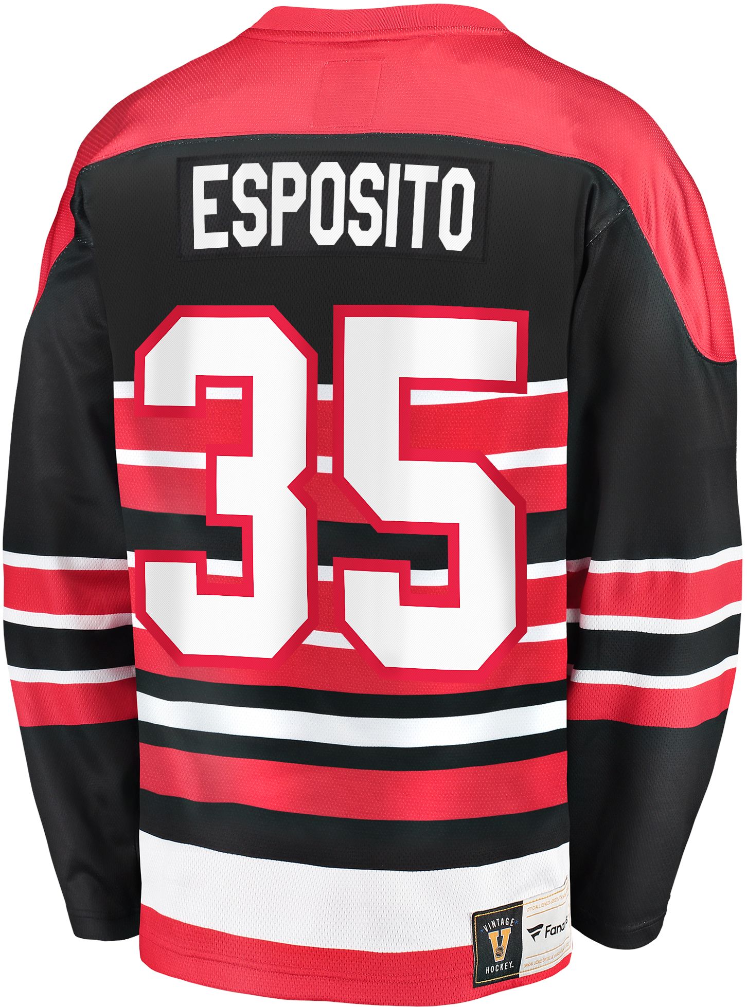 Chicago Blackhawks No7 Tony Esposito Red Home USA Flag Stitched Jersey